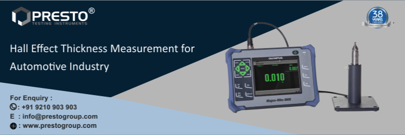 Hall Effect Thickness Measurement for Automotive Industry